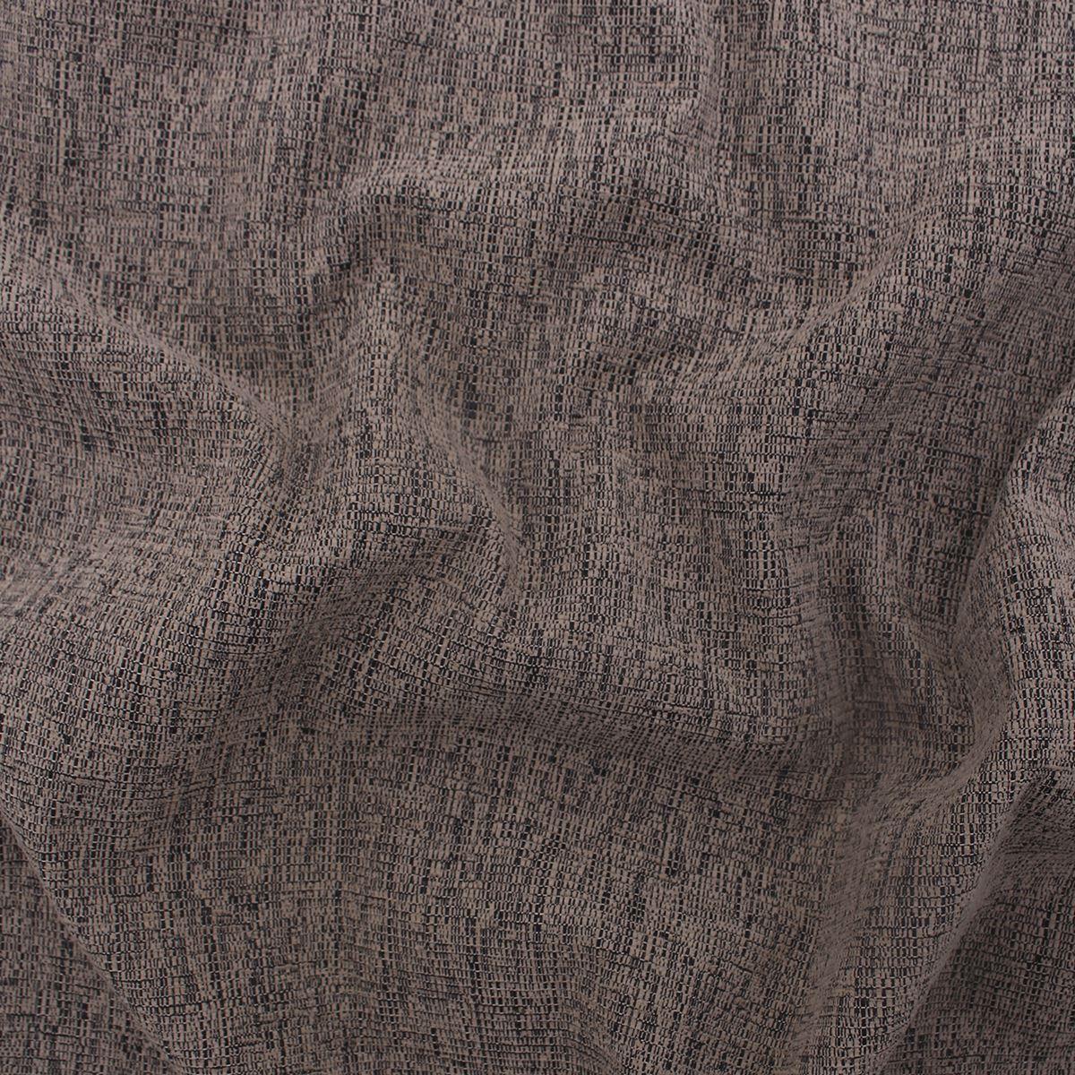 Sisco Coffee Black Slubbed Velvet Melange Upholstery Fabric