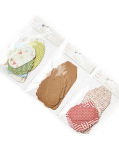 Artful Accents 18 Pieces Pink Retro Decorative Swing Tags