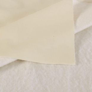 Bonded Blackout Thermal Duoline Fleece Curtain Lining - White