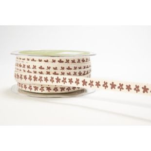 Ivory Twill Printed Ribbon