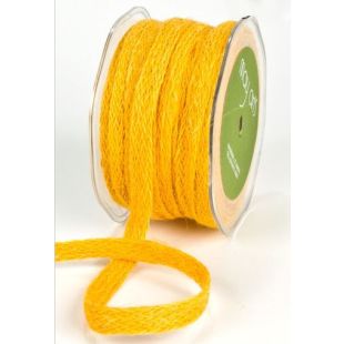 May Arts Woven Burlap Ribbon 12mm - Yellow