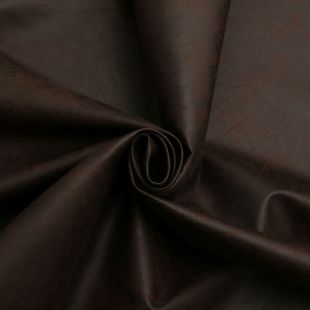 Nevada Antique Leather Suede Upholstery Fabric Dark Brown