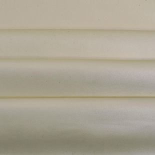 Bentley Plain Faux Leather Fabric - Ivory