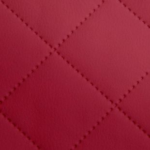 Quilted Faux Leather Fabric -  Single Diamond Medium