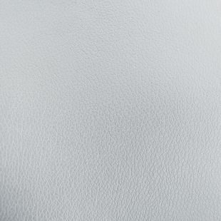 Bentley Plain Faux Leather Fabric - Silver