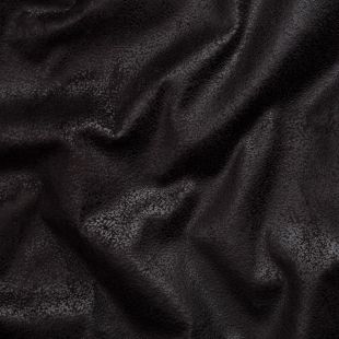 Theo Distressed Faux Suede Upholstery Fabric - Black