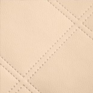 Quilted Faux Leather Fabric -  Double Stitch Diamond Large