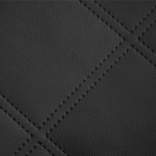 Quilted Faux Leather Fabric -  Double Stitch Diamond Large