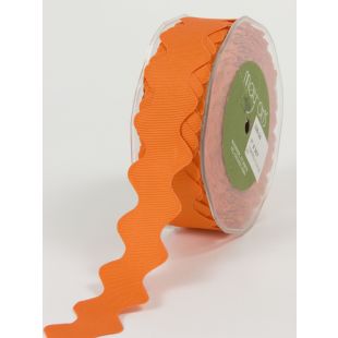 Gross Grain Ric Rac 1" Ribbon - Orange