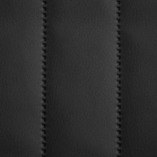 Quilted Faux Leather Fabric -  Vertical Fluted Stripe