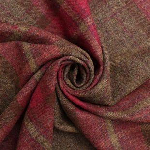 100% British Shetland Wool Fabric - Lochranza Plaid