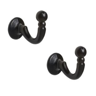 Palma Tie Back Hooks Pack of 2 - Black