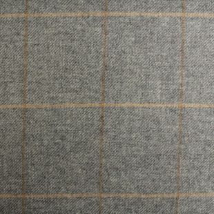 100% British Shetland Wool Fabric - Kildonan Window Pane