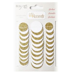 Paper Garland w/ Gold Foil Dots - 3 Yards