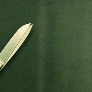Fire Retardant Faux Leather Upholstery Vinyl Fabric - Green