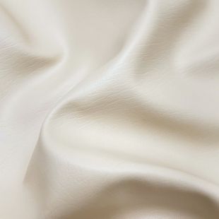 Heavy Feel Faux Leather PVC Upholstery Fabric - Cream