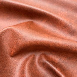Heavy Feel Faux Leather PVC Upholstery Fabric - Brown
