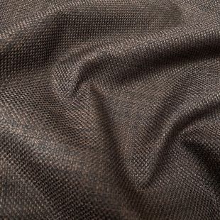 Soft Plain Linen Look Designer Upholstery Fabric Chocolate