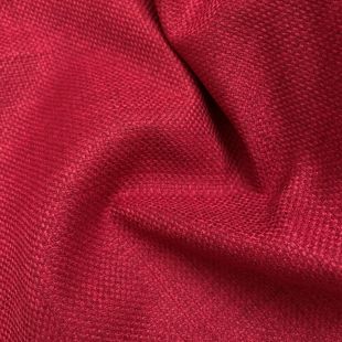 Soft Plain Linen Look Designer Upholstery Fabric Red