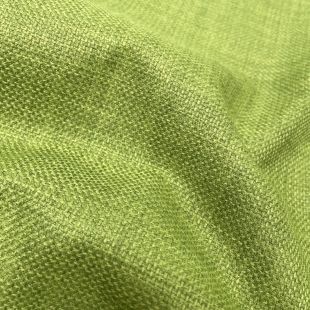 Soft Plain Linen Look Designer Upholstery Fabric Lime Green