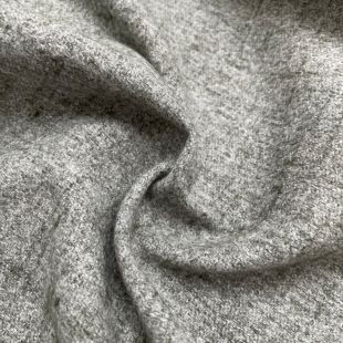 Venice Faux Plain Wool Upholstery Fabric - Mid Grey