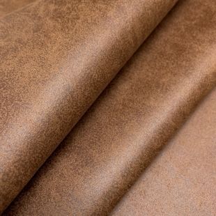 Nevada Antique Leather Suede Upholstery Fabric Tan