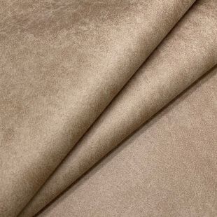 Nevada Antique Leather Suede Upholstery Fabric Beige