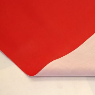 Faux Leather Light Stretch Clothing Upholstery Fabric 25m Roll - Red
