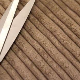 High Low Jumbo Cord Velvet Upholstery Fabric - Mocha