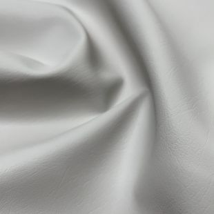 Heavy Feel Faux Leather PVC Upholstery Fabric - Off White