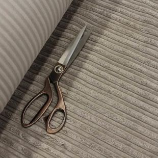 High Low Jumbo Cord Velvet Upholstery Fabric - Slate Grey