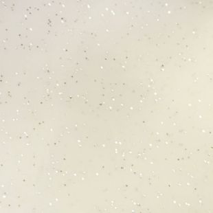 Sparkle Glitter Vinyl PVC Look Leatherette Fabric - Ivory