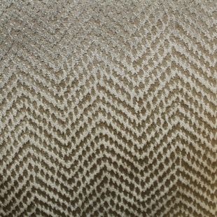 Cream Gold Shimmer Geometric Chevron Upholstery Fabric