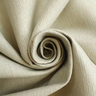 Cream Linen Look Plain Basketweave Upholstery Furnishing Fabric