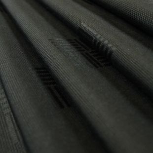 Black Jacquard Satin Square Semi Plain Clearance Fabric