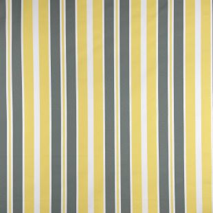 Water Repellent Yellow Grey Striped Outdoor Canvas Fabric - Min Order 5 Metres