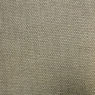 4.6 Metre Roll - Plain Beige Chunky Basketweave Chenille Upholstery Fabric