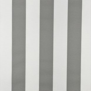 Water Repellent Outdoor Canvas Fabric Silver Striped - Min Order 5 Metres