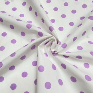 Lilac Polkadots Lightweight Furnishing Fabric