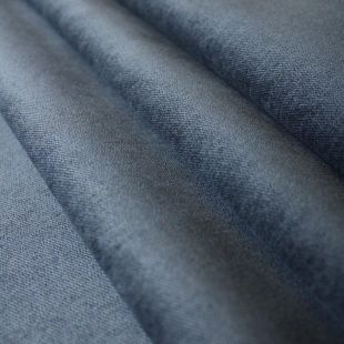 Low Pile Navy Blue Chenille Curtains Soft Furnishing Fabric