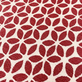 Balham Red Upholstery Furnishing Fabric