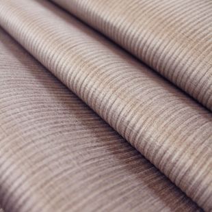 Sandford Mocha Slubbed Velvet Velour Upholstery Fabric