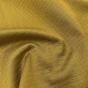 Balance Mustard Quilted Grid Upholstery Furnishing Fabric