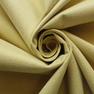 Gold Yellow Herringbone Curtains Soft Furnishing Fabric