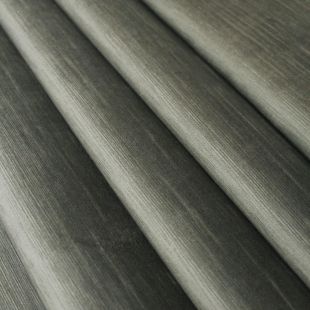 Grey Striped Velvet Upholstery Furnishing Fabric