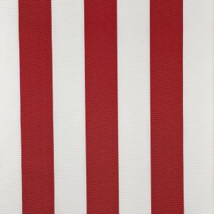 Water Repellent Outdoor Canvas Fabric Wine Red Striped - Min Order 5 Metres