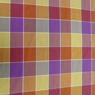 Bright Picnic Checked Print Lightweight Fabric