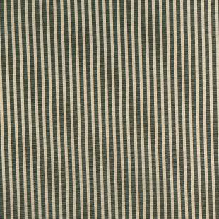 Water Repellent Bottle Green Narrow Striped Outdoor Canvas Fabric - Min Order 5 Metres