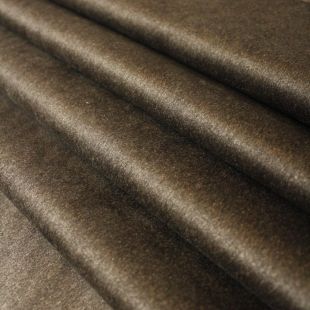 Dark Brown Faux Suede Curtains Soft Furnishing Fabric
