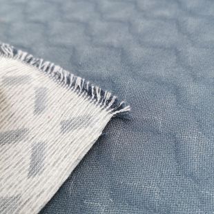 Silver Windmill Geometric Upholstery Furnishing Fabric